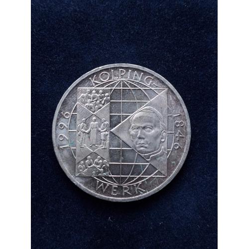 10 марок Германия  1996 г. "150 лет первой католической ассоциации ремесленников" (серебро) 