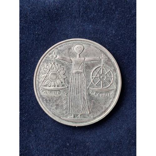 10 марок Германия  2000 г. "Всемирная выставка ЭКСПО 2000" (серебро) 
