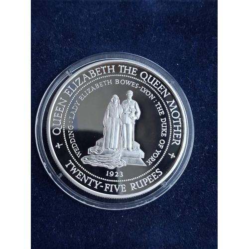 25 рупий Сейшелы 1994 г. (Серебро) "Свадьба 1923 г."