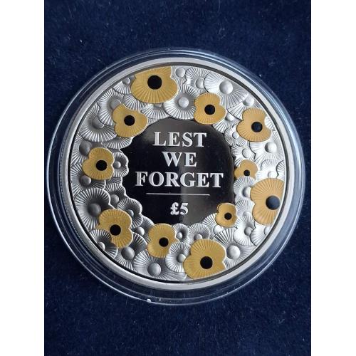 5 фунтов, Джерси 2015 г. (вставки позолота)