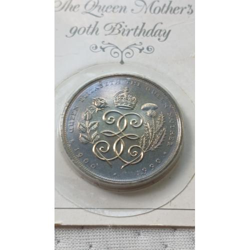 5 фунтов Великобринания 1990 г. "Королева Мать"