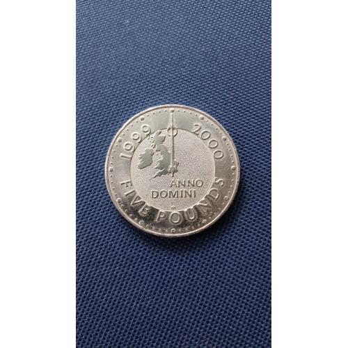 5 фунтов Великобритания 2000 г.  "Миллениум"