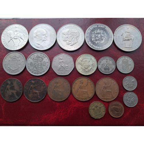 Лот монет Великобритании 