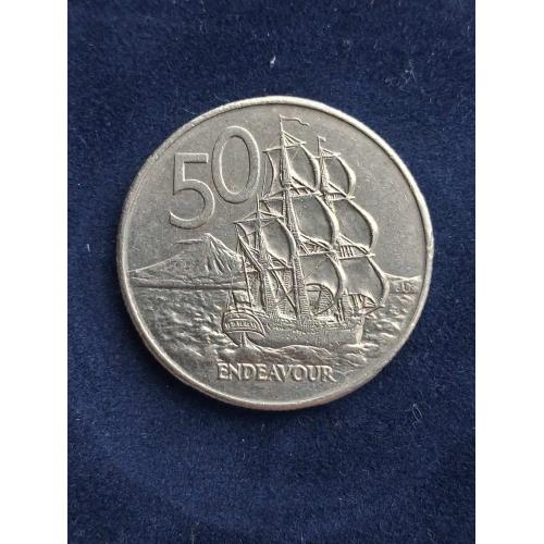 50 центов Новая Зелландия 1980 г.