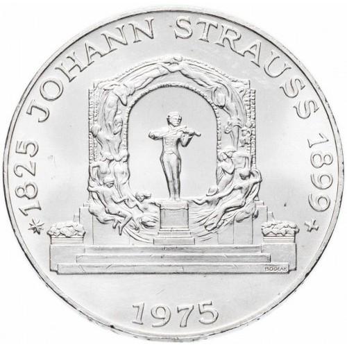 Австрия 100 шиллингов, 1975 г. (150 лет со дня рождения Иоганна Штрауса) 