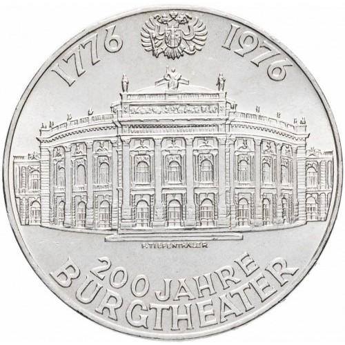 Австрия 100 шиллингов, 1976 г.  200 лет Бургтеатру (Серебро)