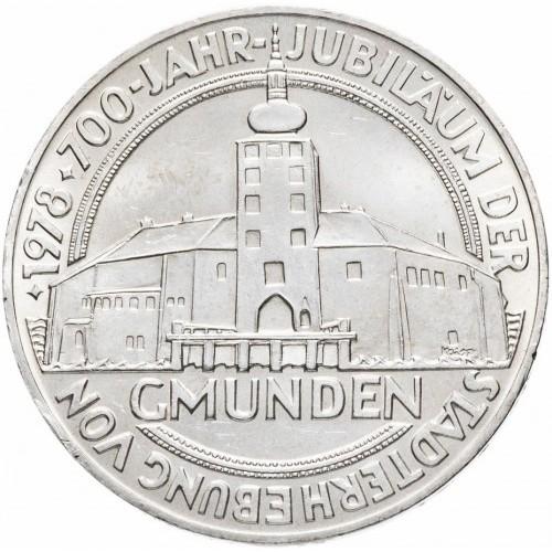 Австрия 100 шиллингов, 1978 г.  700 лет городу Гмунден (Серебро)