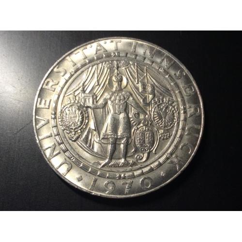 Австрия 50 шиллингов 1966 г. 300 лет Инсбрукскому университету (Серебро)