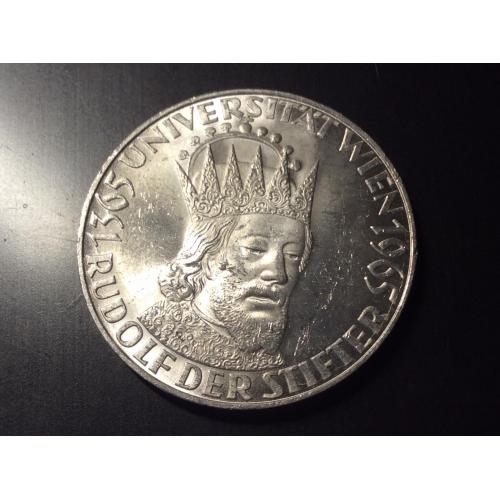 Австрия 50 шиллингов 1974 г. 600 лет Венскому университету (Серебро)