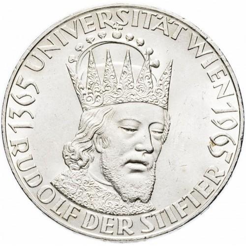 Австрия 50 шиллингов 1965 г. 600 лет Венскому университету (Серебро)