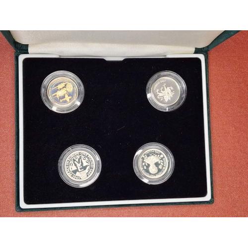 Банковский набор монет 1 фунт Великобритания (Серебро)