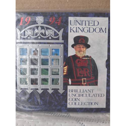 Банковский набор монет Великобритании 1994 г.