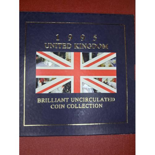 Банковский набор монет Великобритании 1995 г.