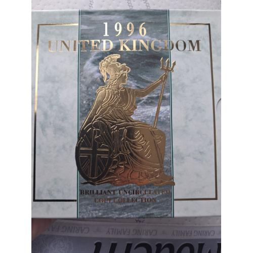 Банковский набор монет Великобритании 1996 г.