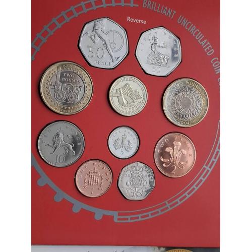 Банковский набор монет Великобритании 2004 г.