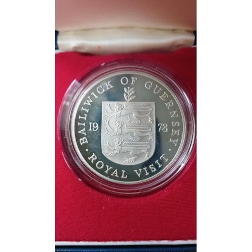 Гернси 25 пенсов 1978 г. (серебро)
