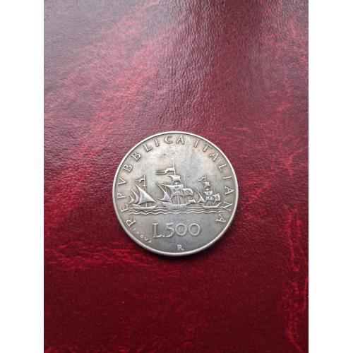 Италия 500 лир, 1958 - 2001 Каравеллы