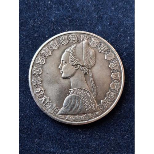 Италия 500 лир, 1958 - 2001 Каравеллы