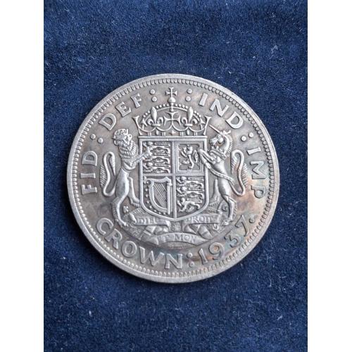 Монета 1 крона Великобритании 1937 г.