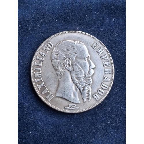 Монета 1 песо Мексика 1867 г.