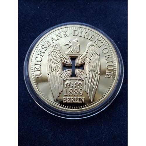 Монета Reichs gold 999 Германии .