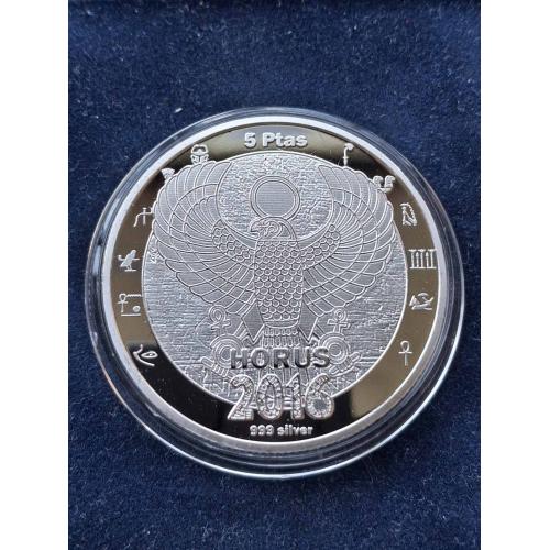 Западная Сахара 5 песет 999 silver , 2016 г. (HORUS)