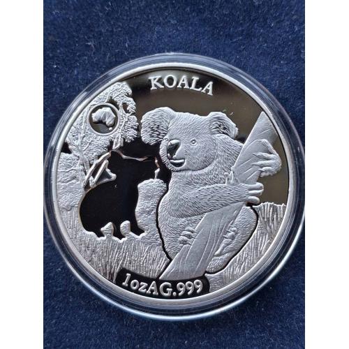 1 доллар Соломоновы острова 2019 г. 1 oz AG.999 (Кoала)