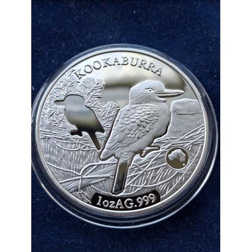 1 доллар Соломоновы острова 2019 г. 1 oz AG.999 (Кookaburra)