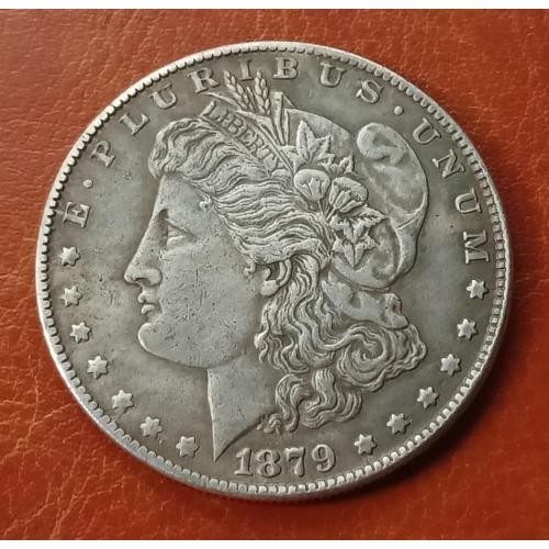 Монета США 1 доллар Моргана 1879 г. (есть разные года)
