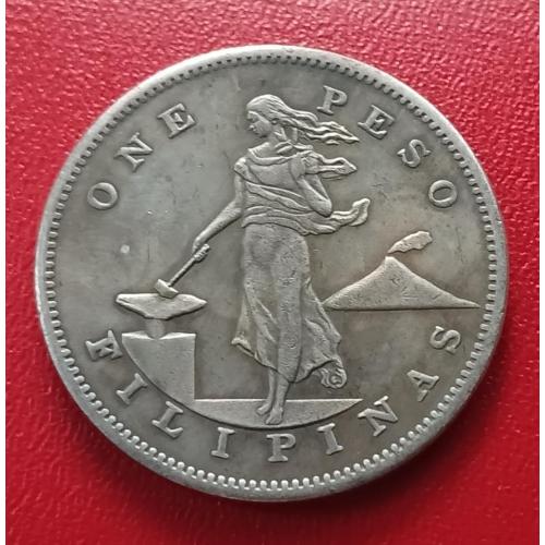 Монета США 1 РЕSO 1906 г. Филипины 