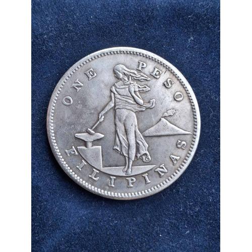 Монета США 1 РЕSO 1906 г. Филипины 