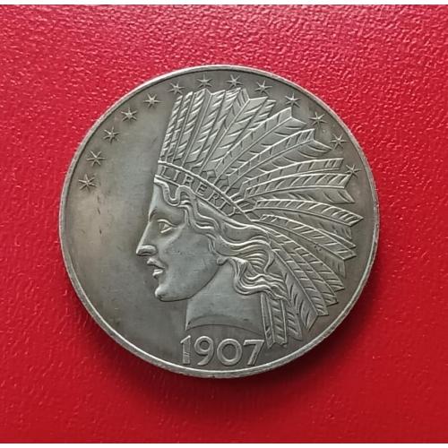 Монета США 10 долларов 1907 г.