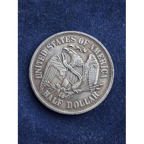 Монета США 50 центов 1859 г.