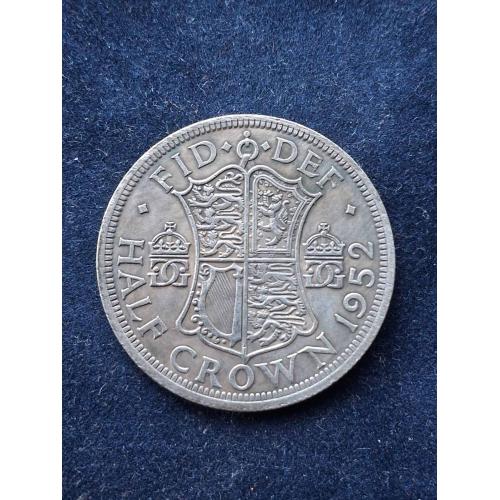 1/2 кроны Великобритании  1952 г.