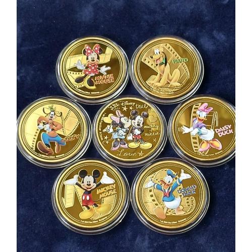 Монеты "Disney - Mickey &amp; Friends 2020 1oz" (набор 6 шт.)