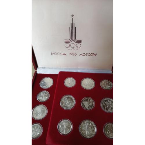 Набор юбилейных монет СССР 1980 г. (серебро)