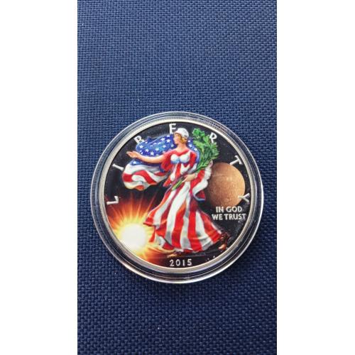 Доллар США 2015 г . 1 oz серебра