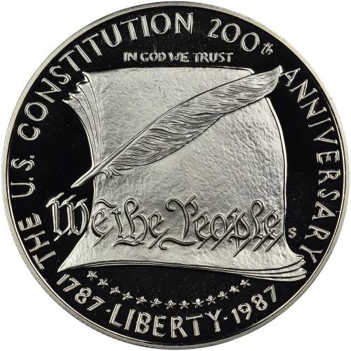 США один доллар 1987 г. "200 лет Конституции США"