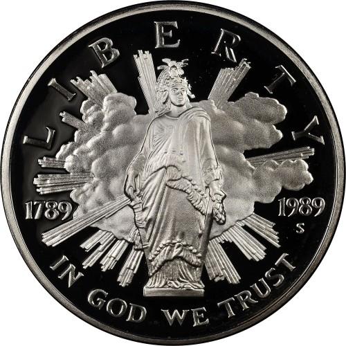 США один доллар 1989 г. "200 лет Конгрессу"