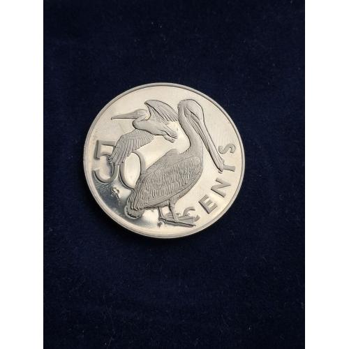 Виргинские острова 50 центов 1975 г. Пеликан