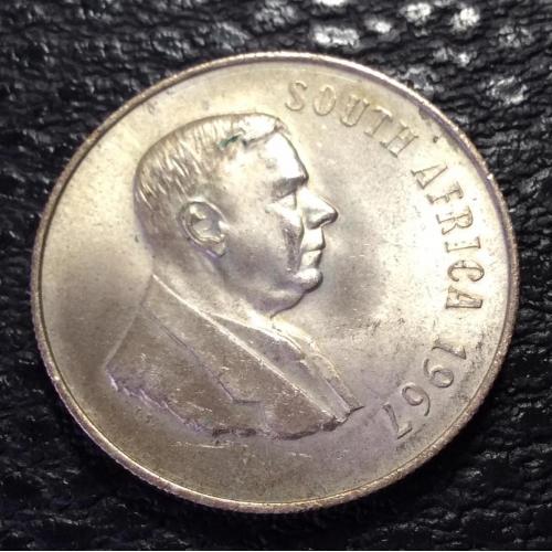 ЮАР 1 ранд, 1967 г. (серебро)