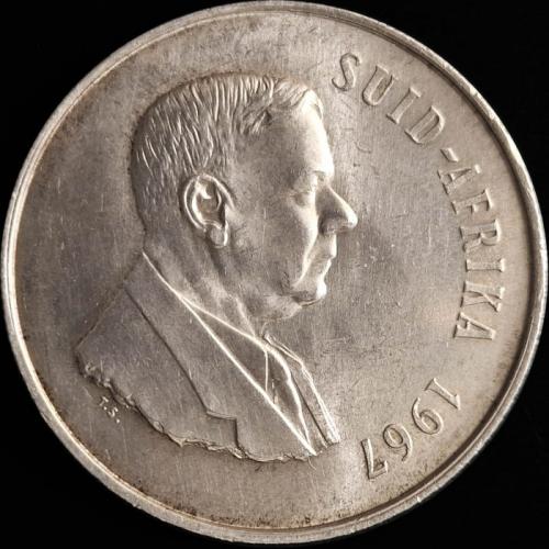 ЮАР 1 ранд, 1967 г. (серебро)