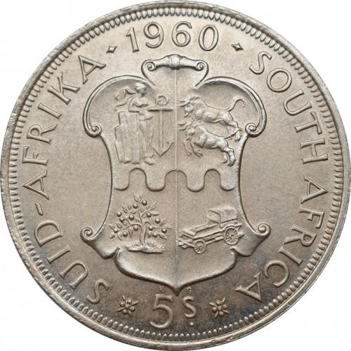 ЮАР 5 шиллингов, 1960 г. (серебро)