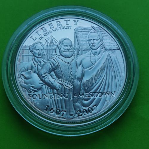 (А-512) Серебро - США 1 доллар 2007 г.