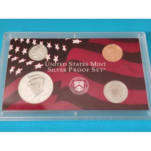 Уценка - (А-512) Серебро две монеты - США набор 1999 пруф