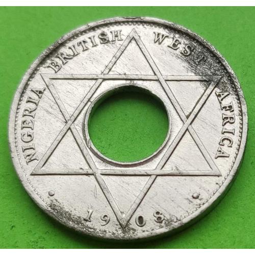 Алюминий (!!!) - Британская Западная Африка и Нигерия 1/10 пенни 1908 г. (Эдвард VII)