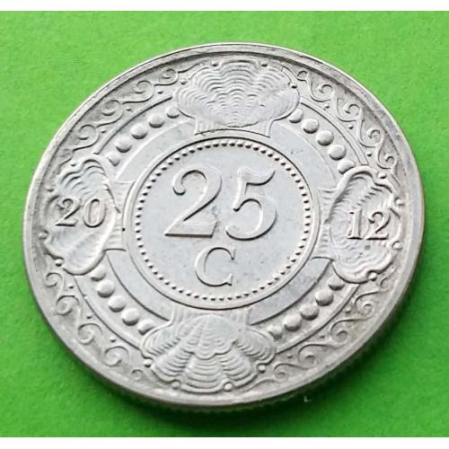 Антильские о-ва (Антилы) 25 центов 2012 г.