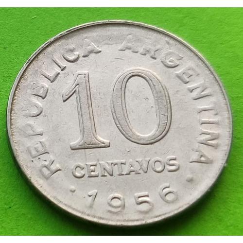 Аргентина 10 сентаво 1956 г.