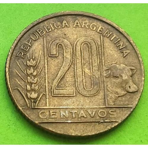 Аргентина 20 сентаво 1949 г. - хорошее состояние
