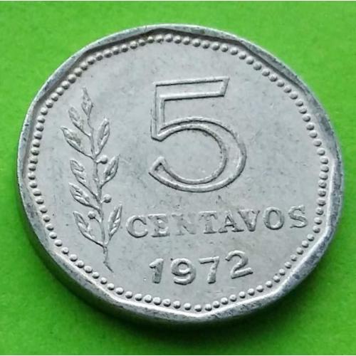 Аргентина 5 сентаво 1972 г.